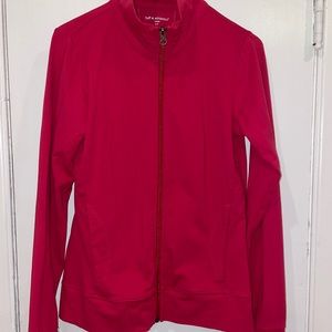 red/pink zip up